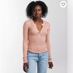 Free People One Of The Girls Henley size XS